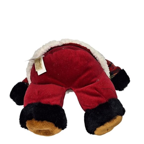 Dan Dee Snowflake Teddy Bear Vest Plaid Christmas Stuffed Animal 2007 13.5" - Picture 8 of 8